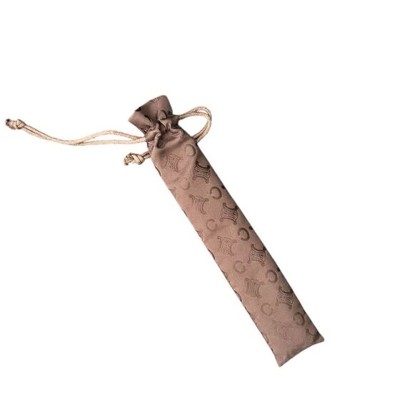 Celine Floral Hand Fan with Brown and Cream Accents - Picture 8 of 8